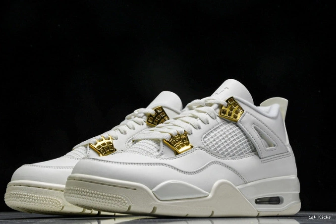 1st Kicks Gold Retro Metallic 4 Jordan AQ9129-170 0712